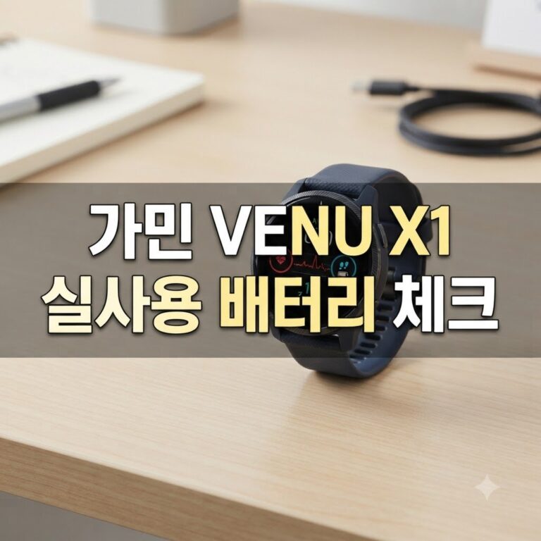 가민 베뉴 x1 배터리 사용 시간, 구매 전 꼭 확인할 점