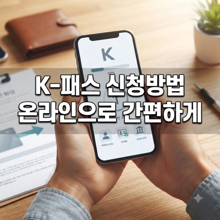 k패스 모두의카드 플러스 신청방법 온라인 신청 절차 한눈에