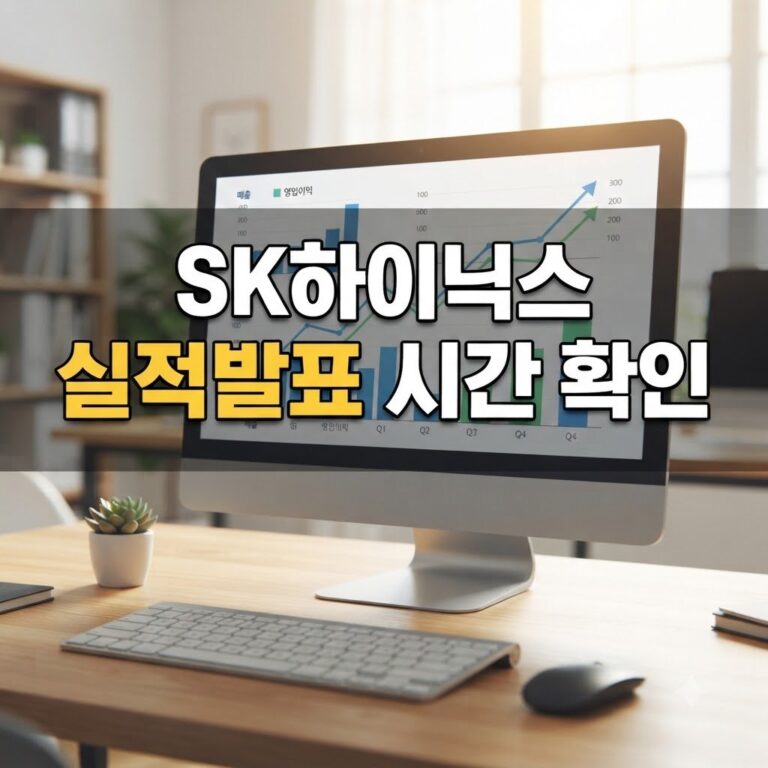 sk하이닉스 실적발표 시간 발표 일정과 대상 조건 확인