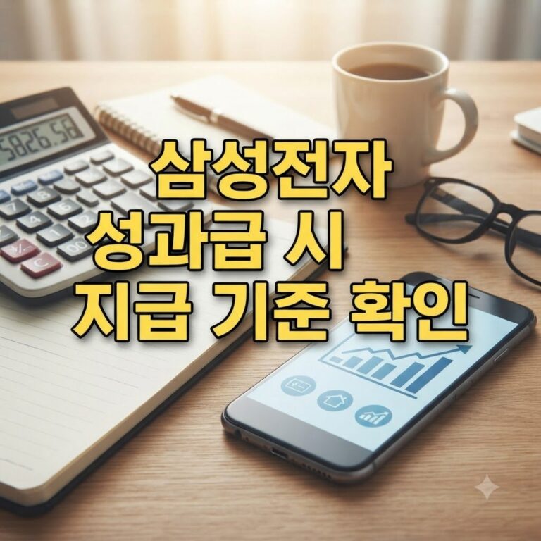 삼성전자 특별성과급 지급 대상과 조건 확인