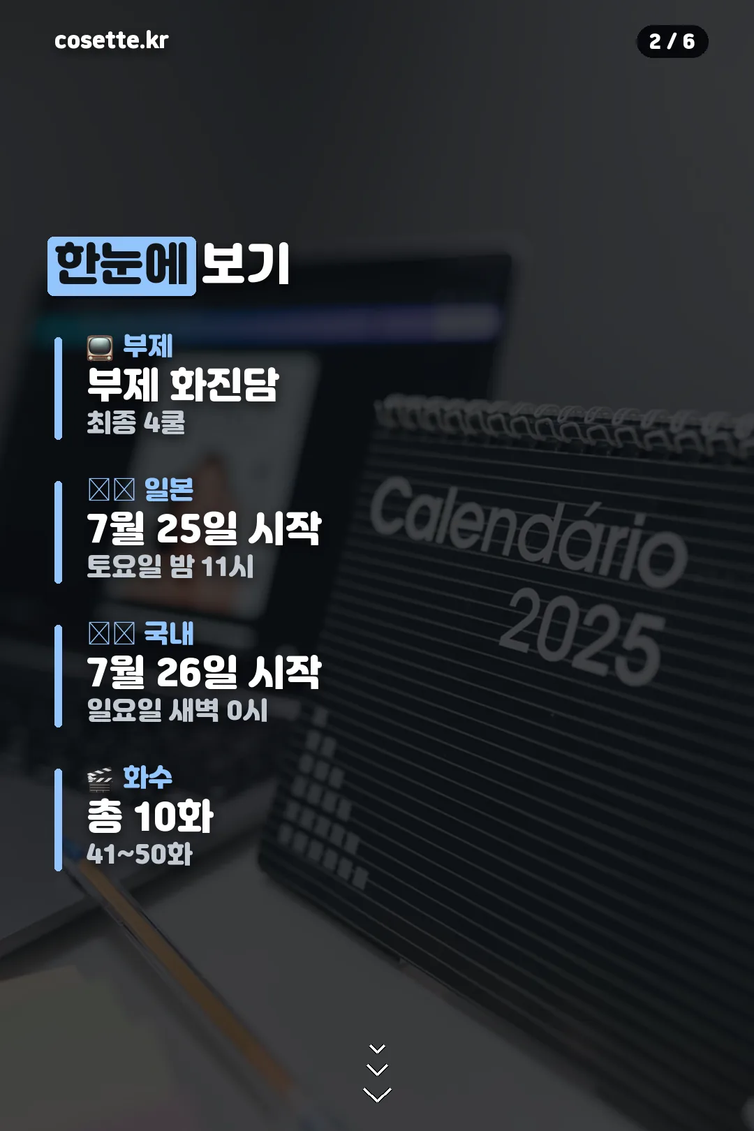 방영 정보 요약