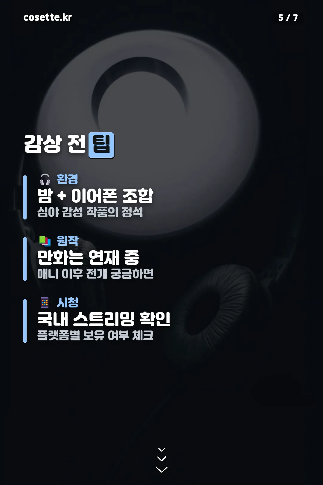 감상 전 팁
