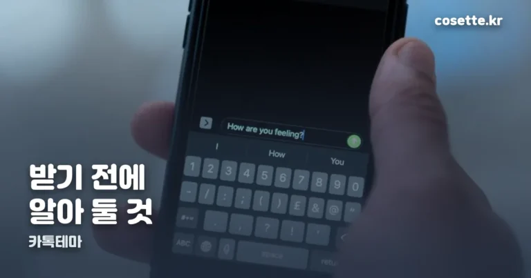 안녕자두야 꼬꼬 카톡테마 — 받기 전에 알아 둘 것