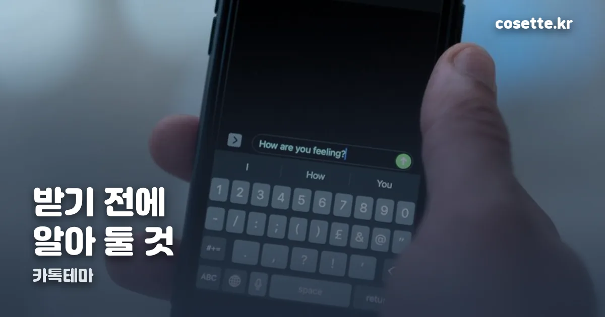 안녕자두야 꼬꼬 카톡테마 정리 썸네일