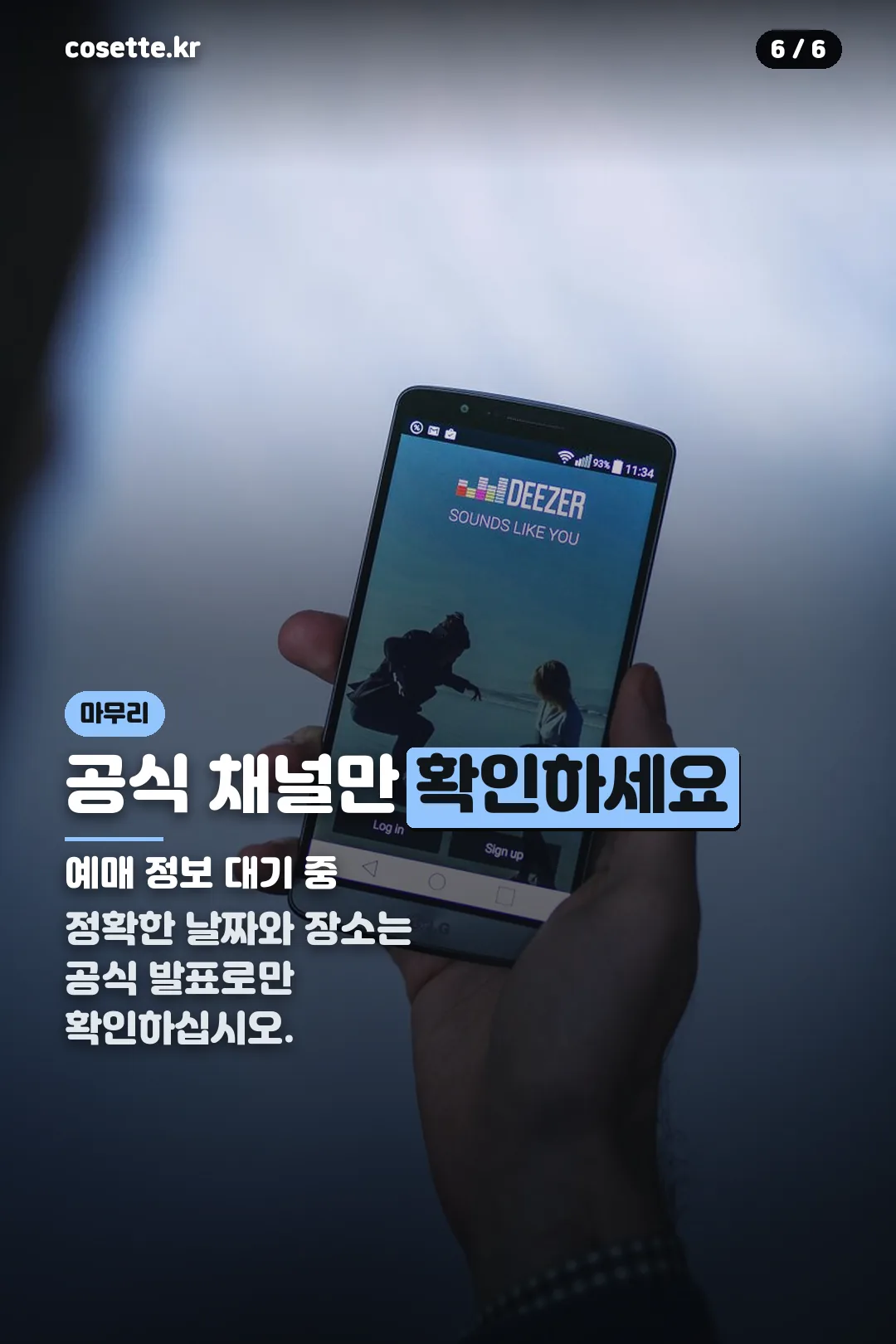 공식 채널 확인 안내