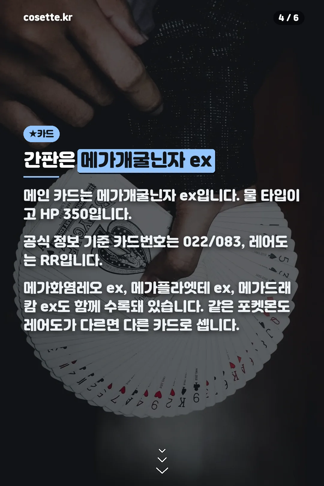 메인 카드 메가개굴닌자 ex