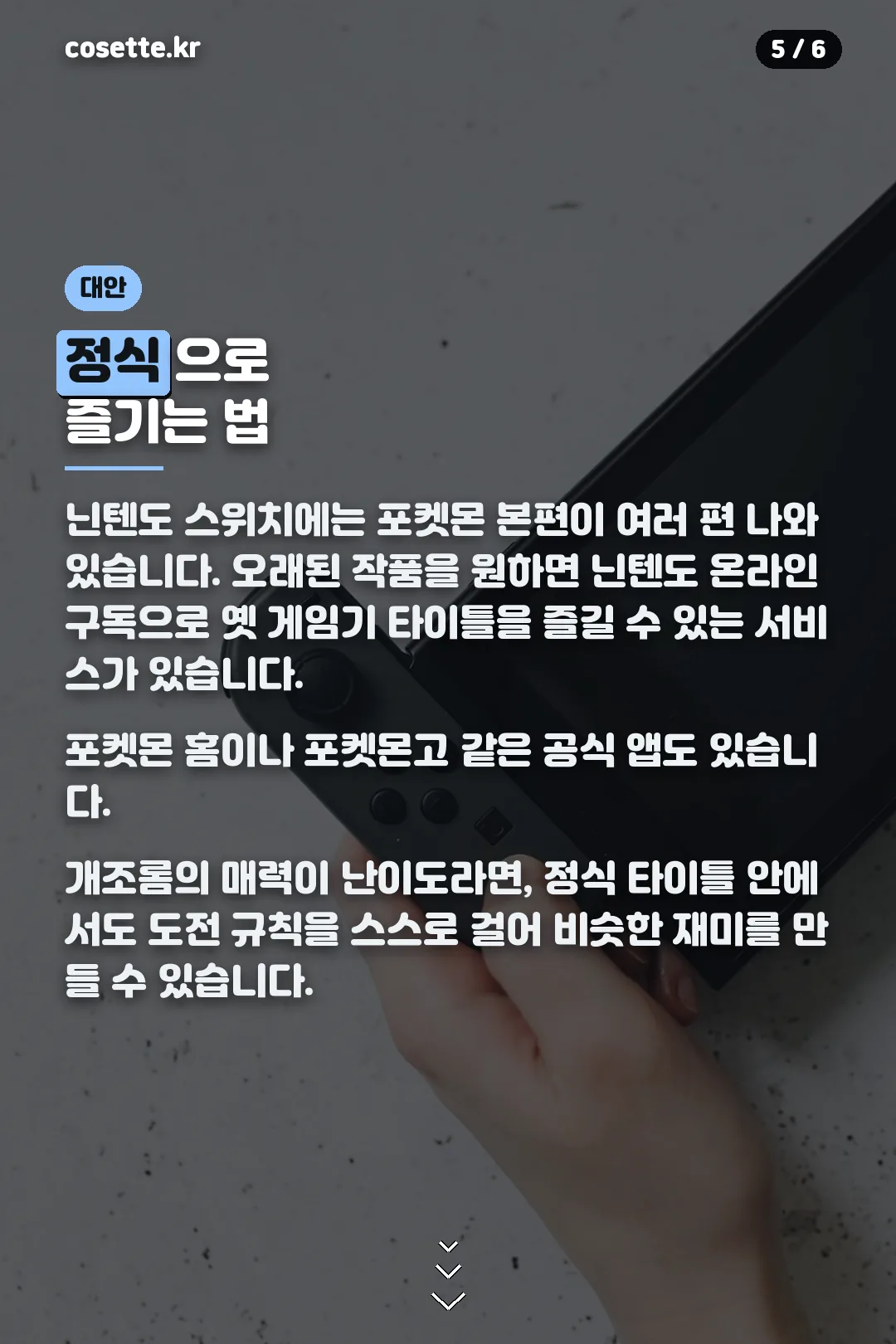 정식 대안
