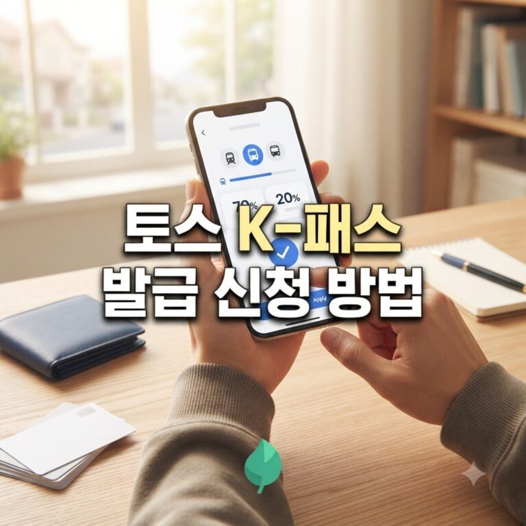 k패스 모두의카드 발급 토스 신청 방법과 절차 한눈에