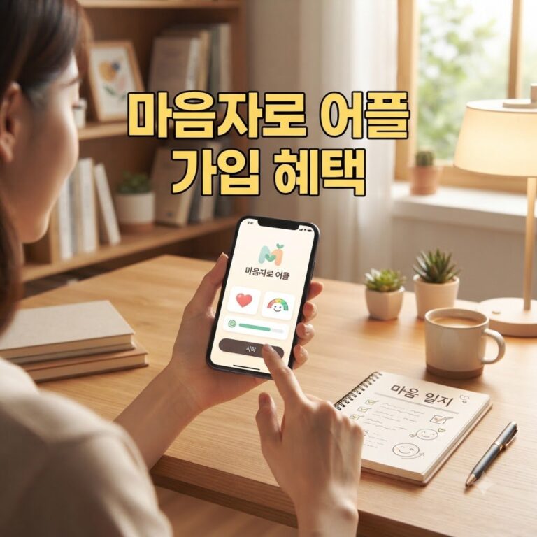 마음자로 어플 회원가입 절차 한눈에