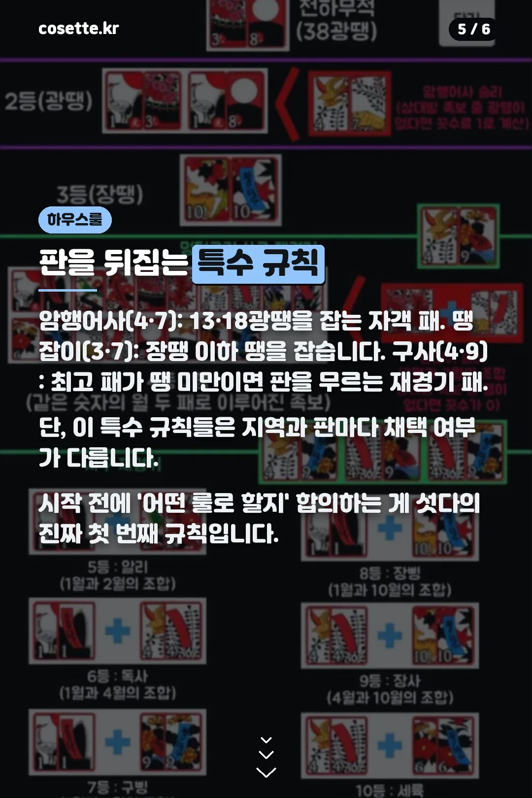 암행어사 땡잡이 특수 규칙