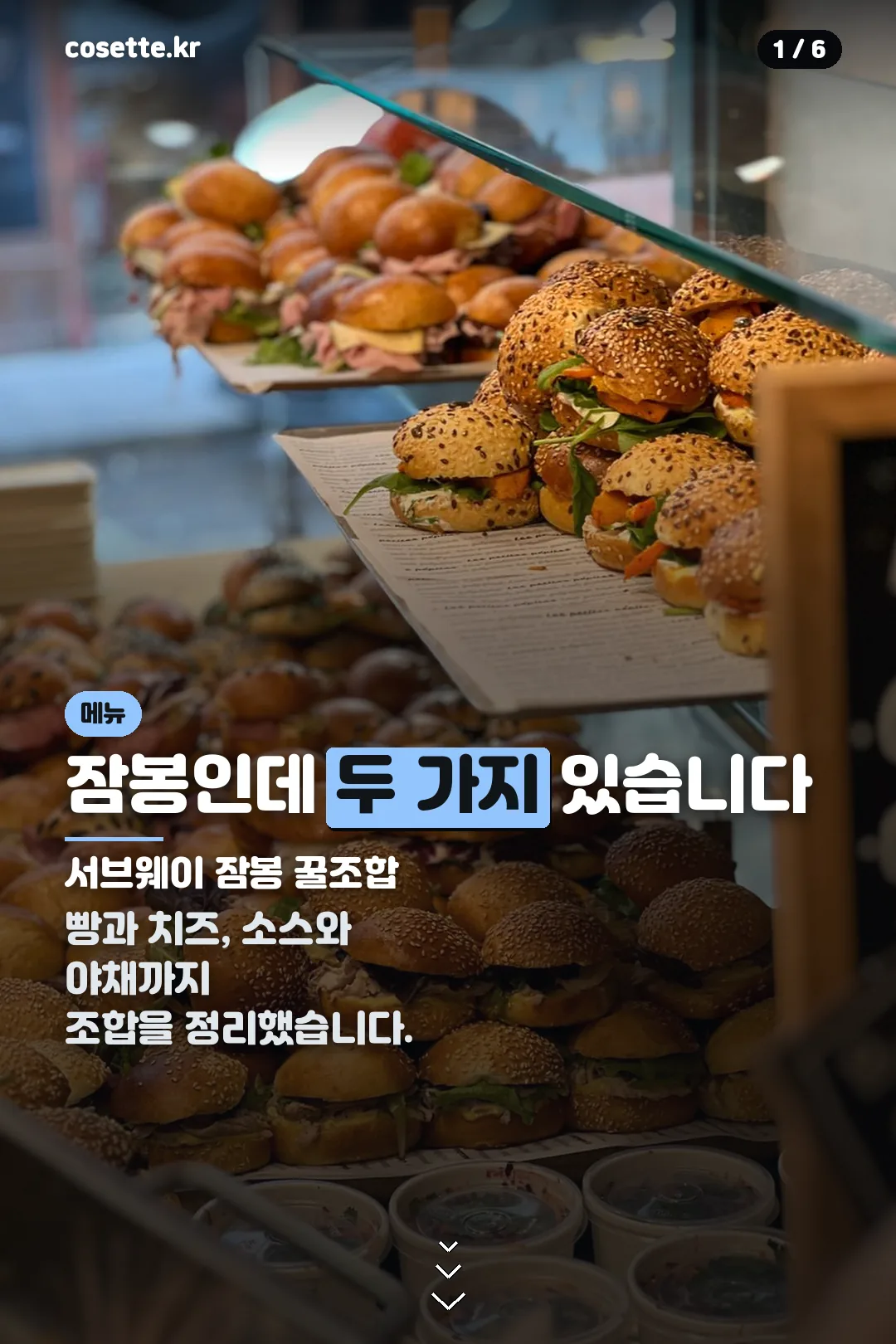 서브웨이 잠봉 표지