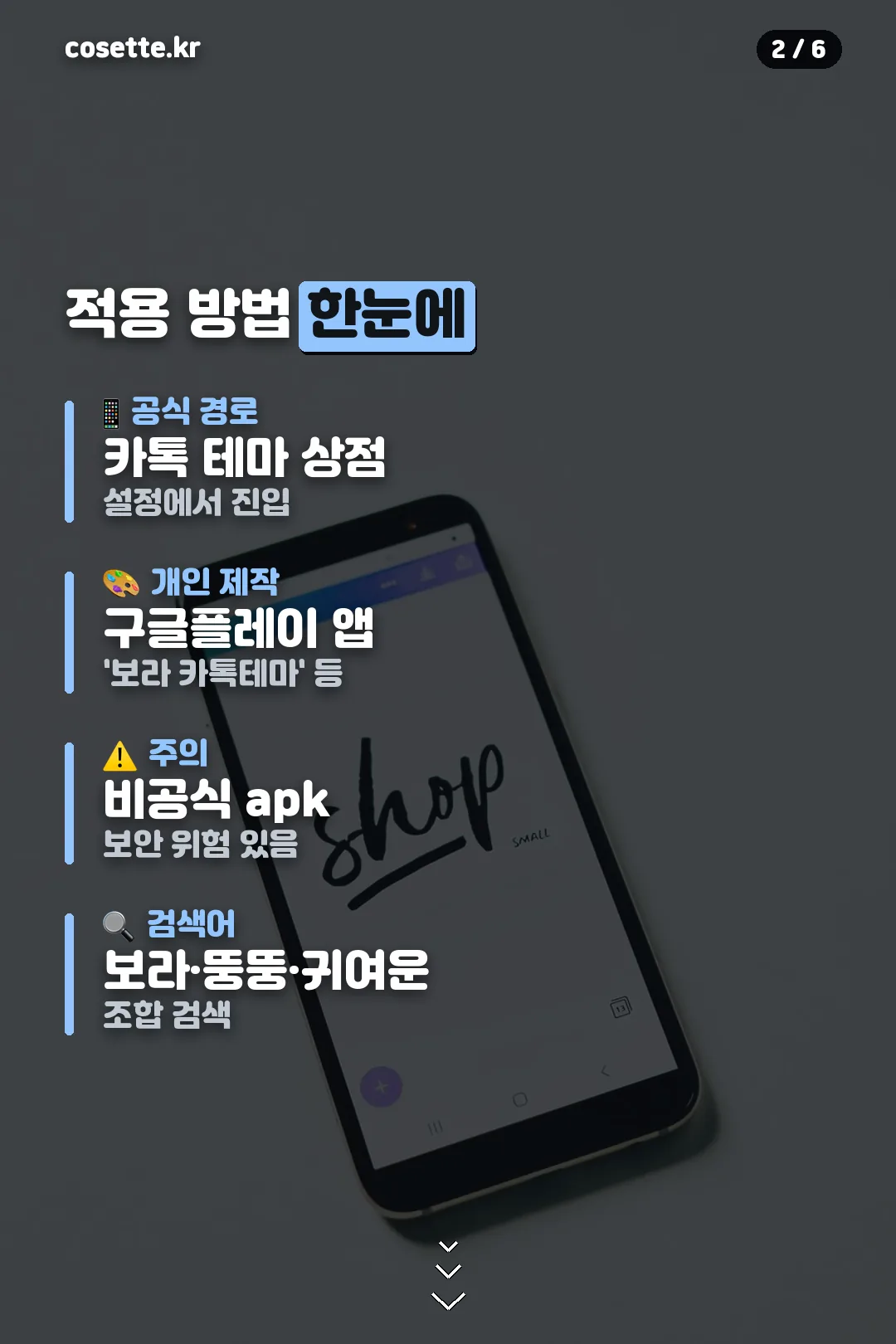 적용 방법 요약