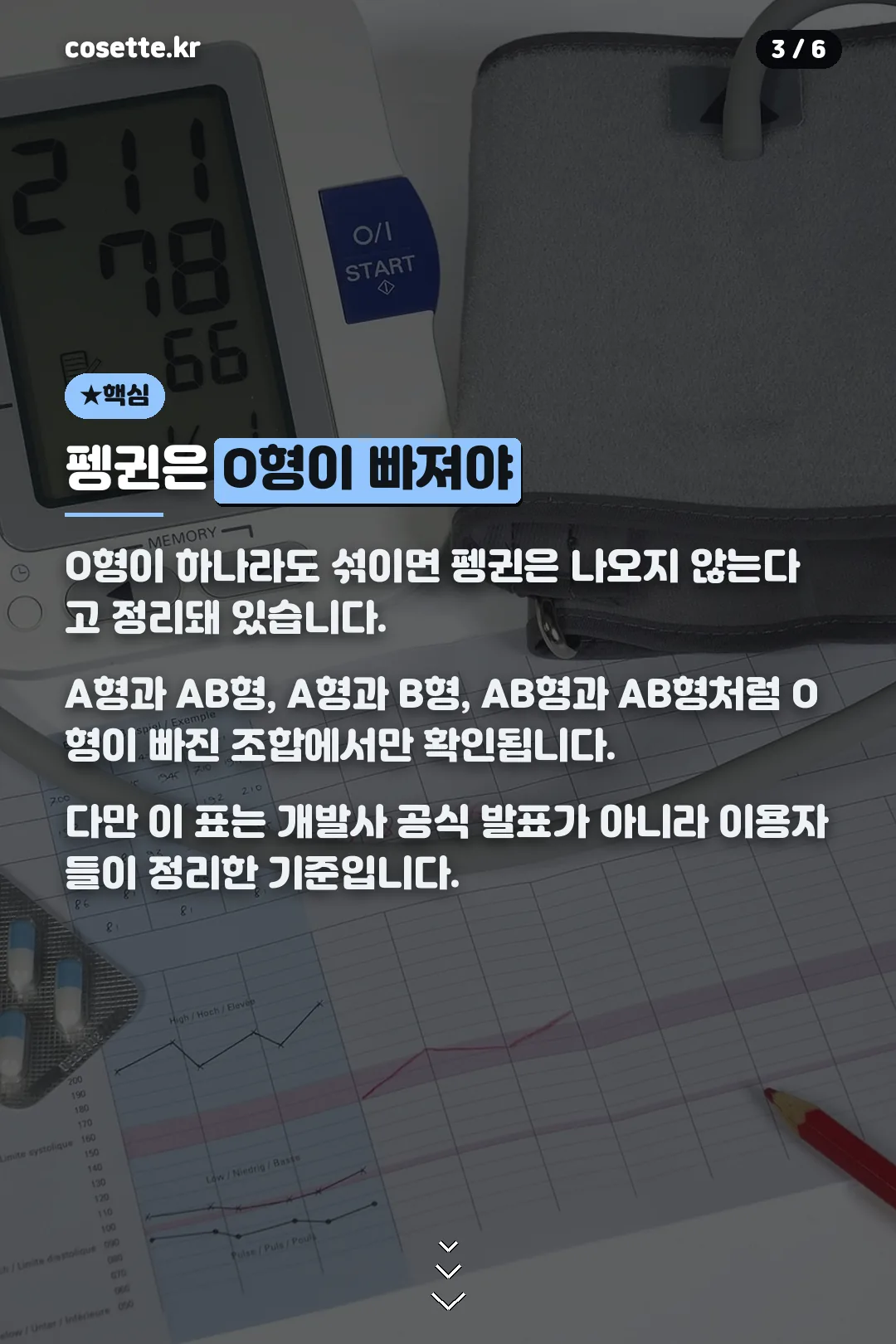 펭귄이 나오는 조합 핵심